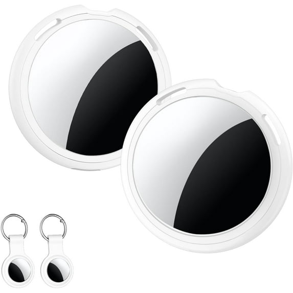 2 Pack Bluetooth Tracker Tag, Air Tracker, Item Finder Works with Find My App, Smart Tag for Keys, Wallets, Luggage, Backpacks, Worldwide Tracking