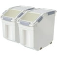 thumbnail image 1 of 2 Pack Airtight Flour Storage Container With Scoop,Dry Food, Sugar, Baking Supplies,Rice Container Set -BPA Free- Pet Food Storage Container,Dog Cat Birds Food Bin(50LB), 1 of 11