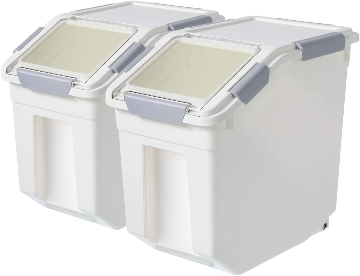 2 Pack Airtight Flour Storage Container With Scoop,Dry Food, Sugar