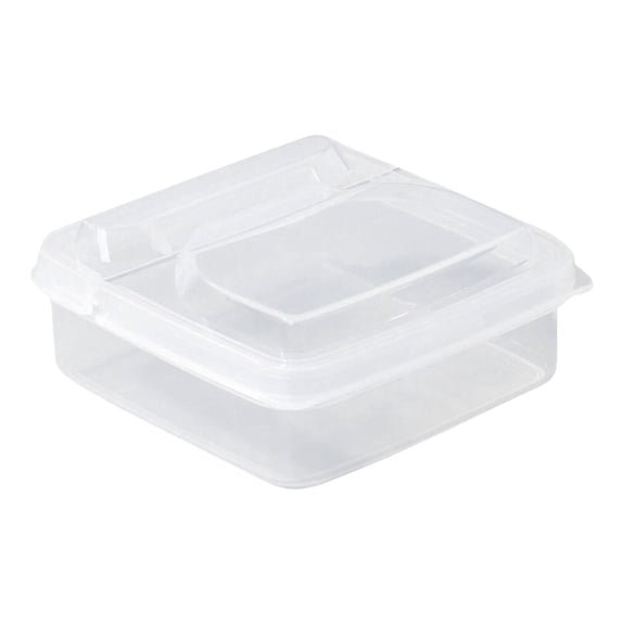 2-Pack Airtight Food Storage Containers - BPA-Free, Leak-Proof Clamshell Design for Cheese, Meat, Snacks & Meal Prep - Stackable Fridge/Freezer Containers with 90° Easy-Access Lid