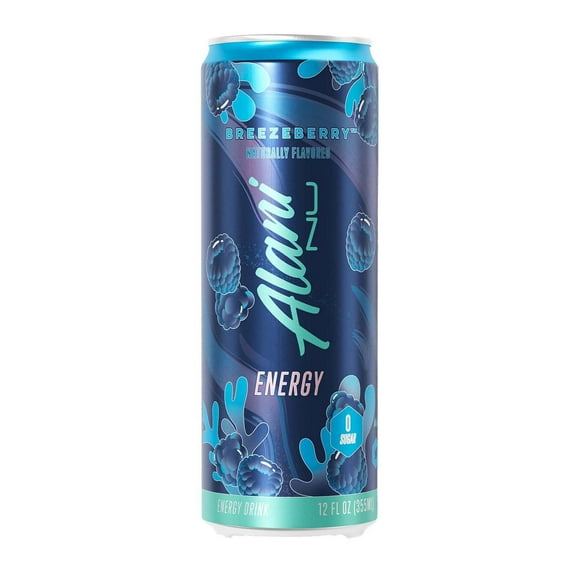 2 Pack - Alani Nu Zero Sugar Energy Drink - Breezeberry - 12 oz Packaging may vary