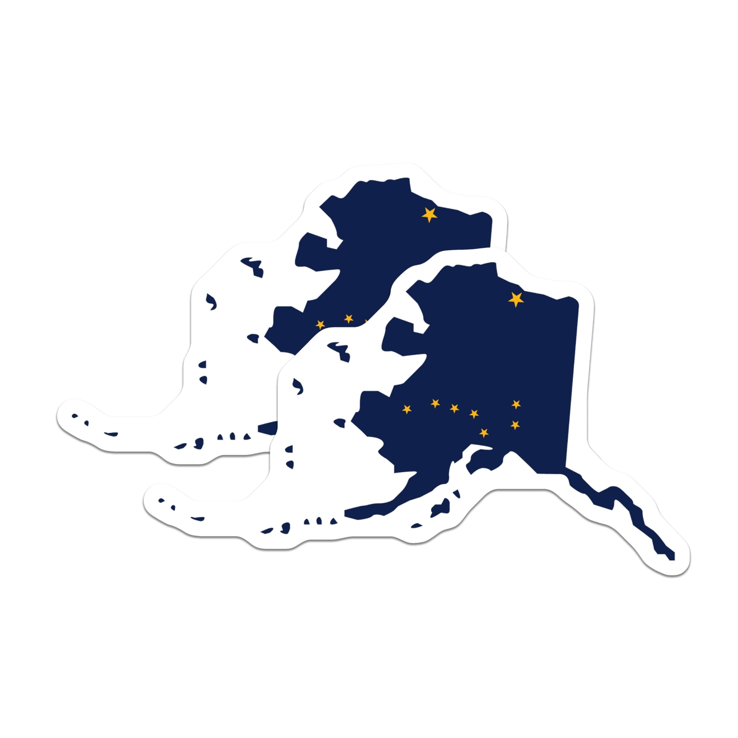 (2 Pack) Alaska Flag Stickers - Alaskan State Map Decals - Big Dipper ...