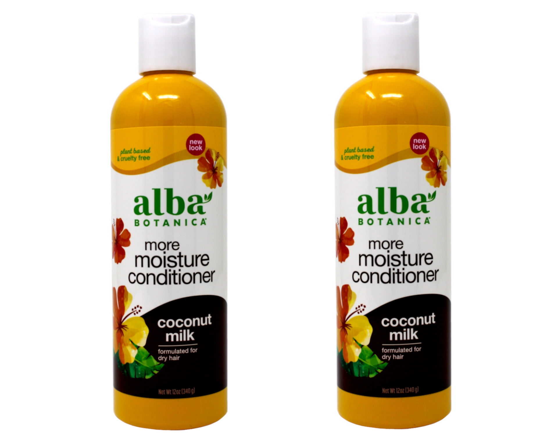 Alba Botanica Hawaiian Conditioner Coconut Milk 12 fl oz Pack of 2