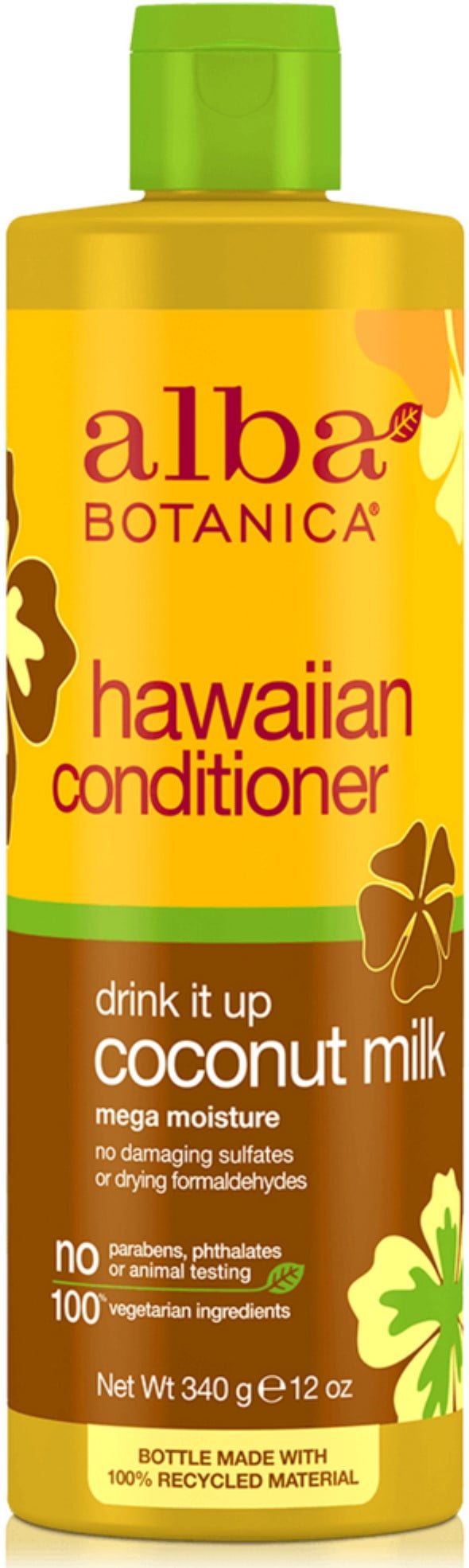 2 Pack - Alba Botanica Hawaiian Conditioner, Drink It Up Coconut Milk, 12 oz