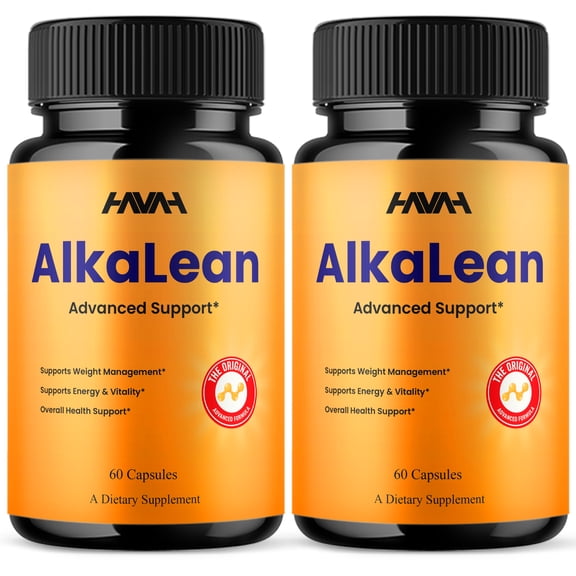 (2 Pack) AlkaLean Advanced Weight Management, Alka Lean Support (120 Capsules)