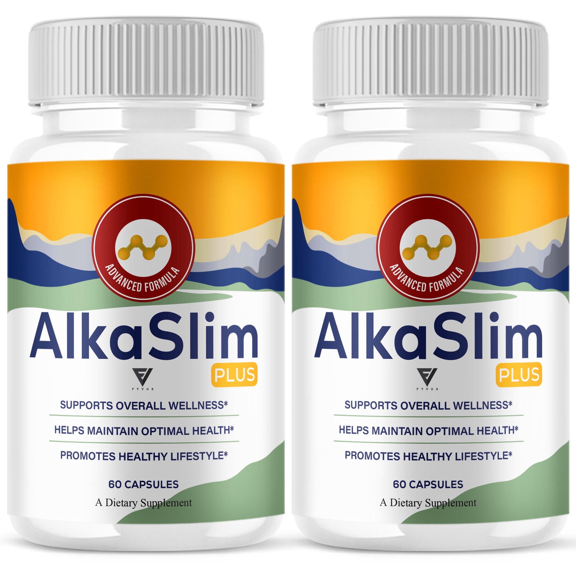 (2 Pack) AlkaSlim Plus Premium Daily Health Supplement (120 Capsules)