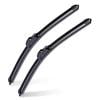 2 Pack All-Season Universal U-Hook Wiper Blades - Silent Type Car Windshield Wipers with Four Rubber Strips, No Noise Auto Wiper Blades for All Weather, Universal Fit Wiper Arm