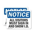 thumbnail image 1 of (2 Pack) All Visitors Must Sign, 1 of 7