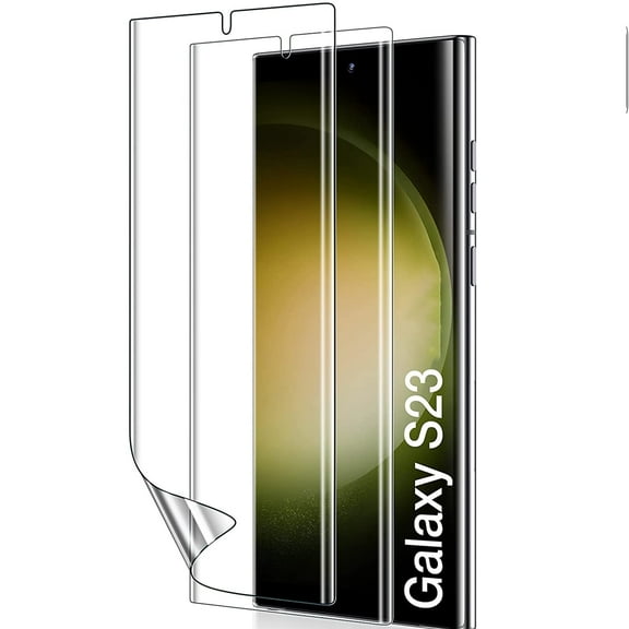 [2 Pack] Allytech Galaxy S23+ Plus Screen Protector, HD Clarity Full Coverage Soft Film Bubble Free Anti-scratch Case Friendly Soft Screen Protector for Samsung Galaxy S23 Plus, Clear
