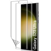 [2 Pack] Allytech Galaxy S23 Ultra Screen Protector, HD Clarity Full Coverage Soft Film Bubble Free Anti-scratch Case Friendly Soft Screen Protector for Samsung Galaxy S23 Ultra, Clear