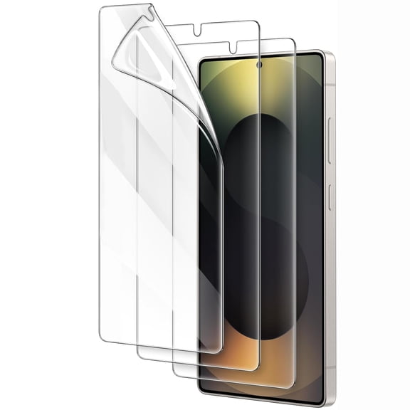 [2 Pack] Allytech Galaxy S25 Ultra Screen Protector, HD Clarity Full Coverage Soft Film Bubble Free Anti-scratch Case Friendly Soft Screen Protector for Samsung Galaxy S25 Ultra, Clear