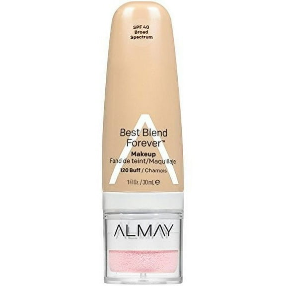 2 Pack Almay Best Blend Forever Foundation, Buff, 1 fl. oz, SPF 40 Broad Spectrum