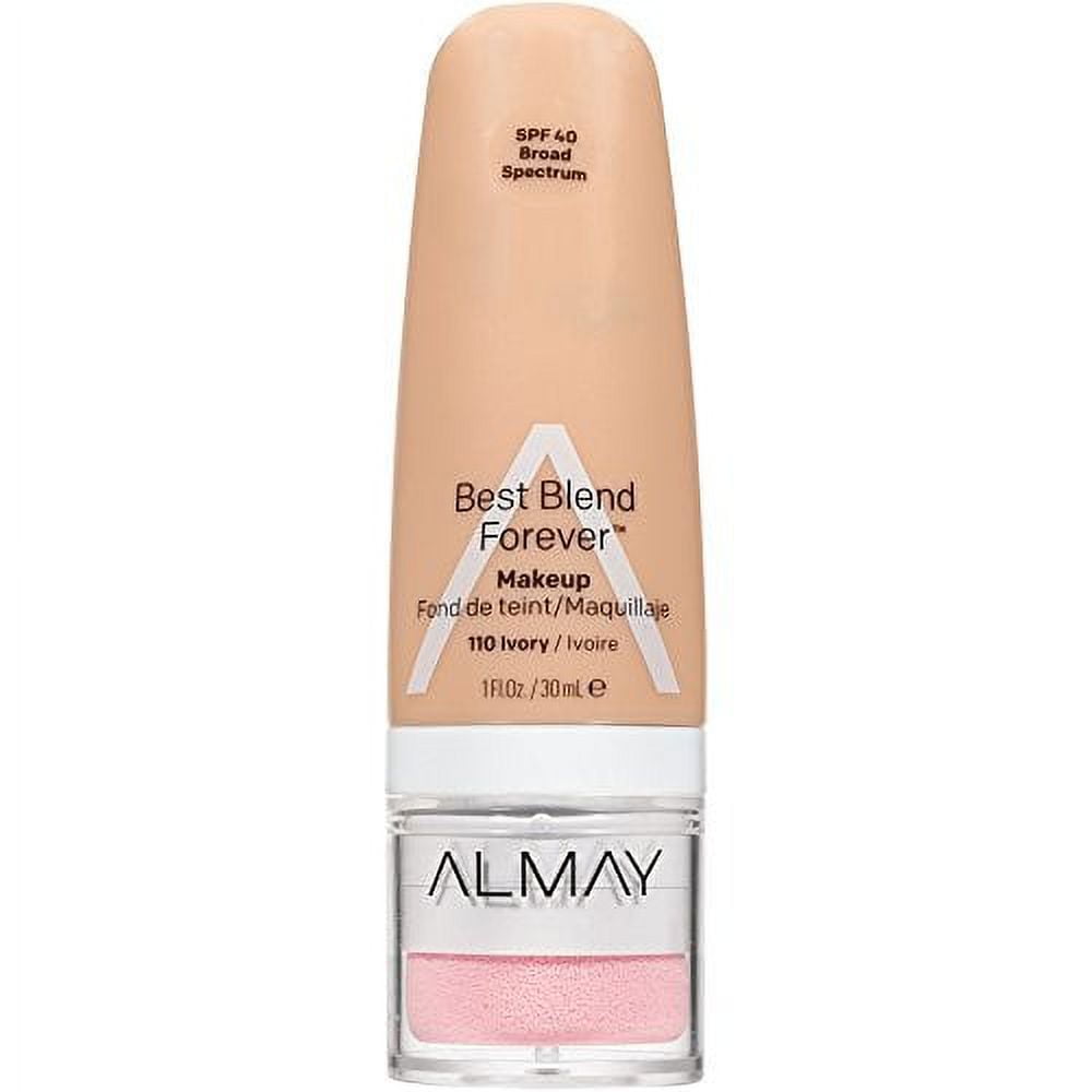 2 Pack Almay Best Blend Forever Foundation, Ivory, 1 fl. oz, SPF 40 Broad Spectrum