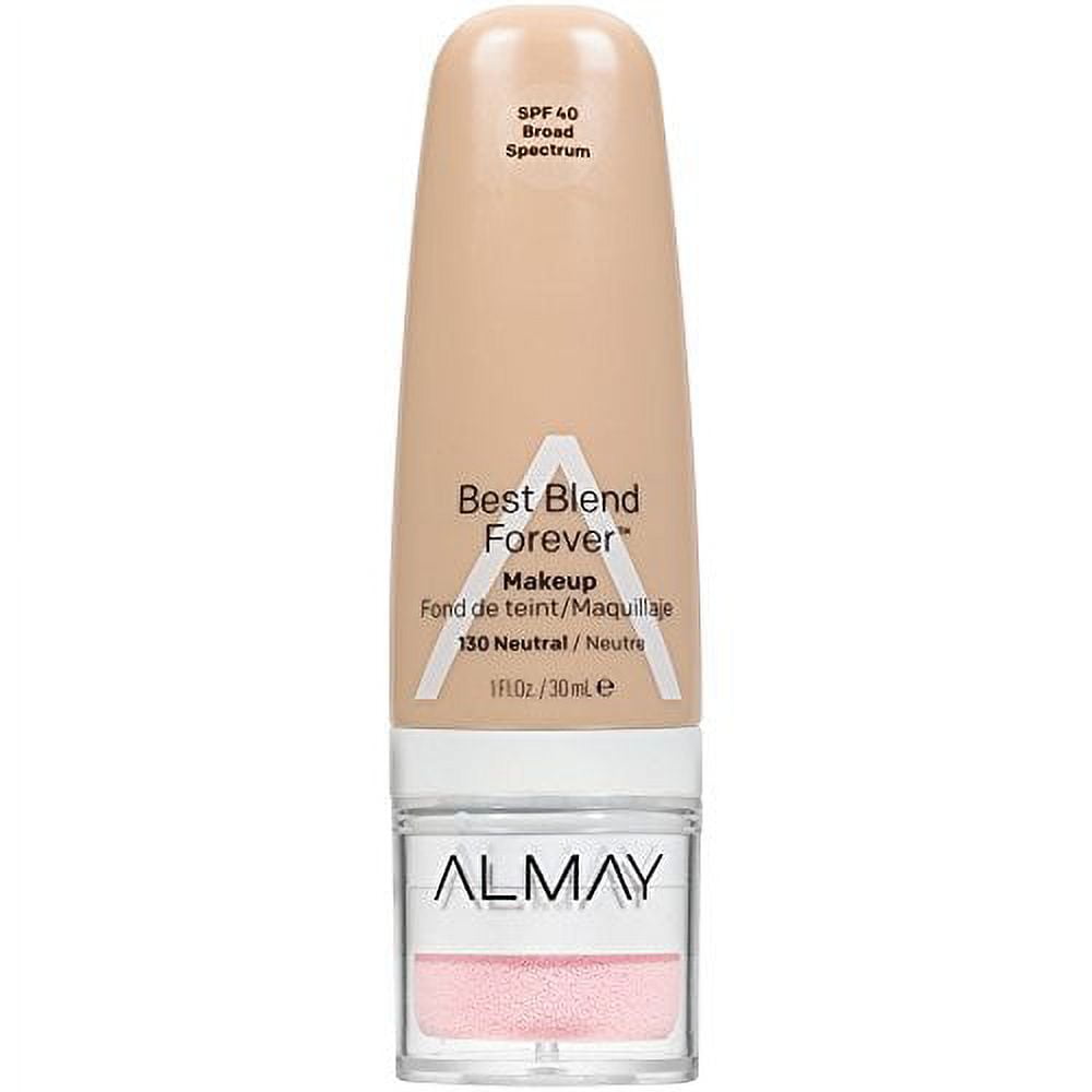 2 Pack Almay Best Blend Forever Foundation, Neutral, 1 fl. oz, SPF 40 Broad Spectrum