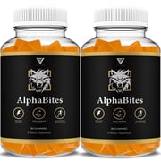 2 Pack Alpha Bites Gummies AlphaBites Advanced Formula Gummy 120 Gummies