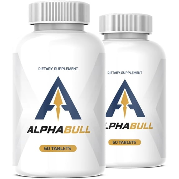 (2 Pack) Alpha Bull For Men Pills, Alpha Bull Supplement, AlphaBull Pills - 120 Count