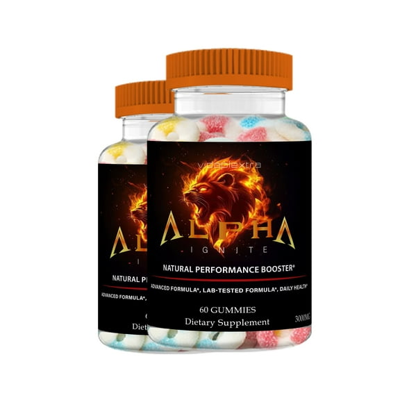 (2 Pack) Alpha Ignite Gummies - Alpha Ignite Mens Gummies