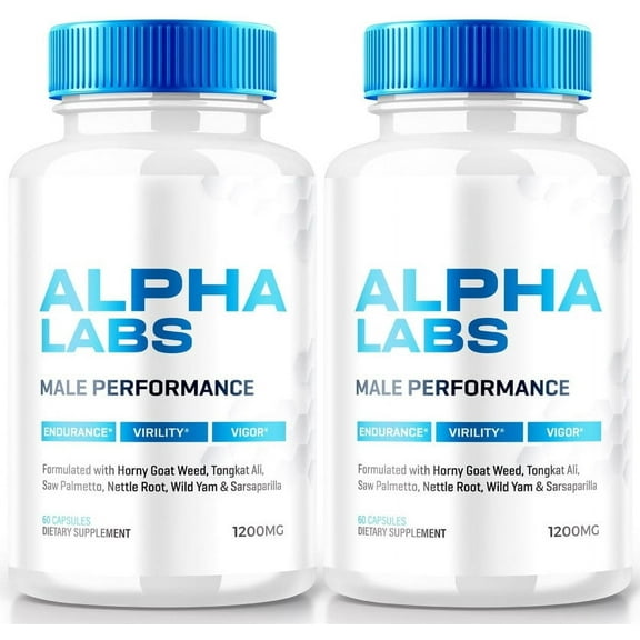 (2 Pack) Alpha Labs Capsules, Dietary Supplement for Overall Health, Complete Daily Formula for Maximum Strength and Endurance, Advanced Formula Pills, AlphaLabs Reviews (120 Capsules)