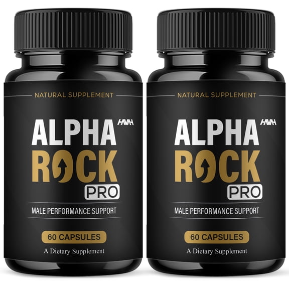 (2 Pack) Alpha Rock Pro Overall Support Capsules, Alpha Rock Supplement (120 Capsules)