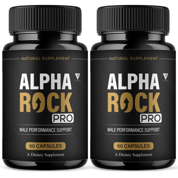 (2 Pack) Alpha Rock Pro Pills, Alpha Rock Performance Supplement (120 Capsules)