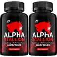 thumbnail image 1 of (2 Pack) Alpha Stallion Pills Official Formula - AlphaStallion Capsules High Performance Formula - Maximum Strength, Alpha Stallion All-Natural Formula, StallionAlpha Reviews (120 Capsules), 1 of 3