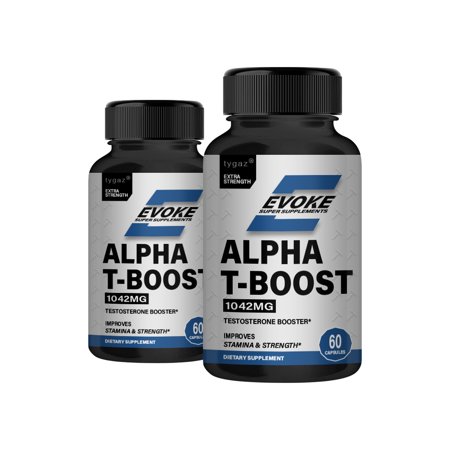 (2 Pack) Alpha T-Boost - Evoke Alpha T-Boost Capsules for Men