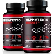 2 Pack Alpha Testo Boost X Capsules   Official AlphaTesto Booster All-Natural Pills for Physical Health & Overall Well-Being, Premium Pastillas for Energy, Vitality & Wellness Aid120 Capsules