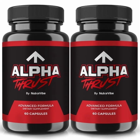 (2 Pack) Alpha Thrust – Original AlphaThrust Capsules with a Natural Daily Blend for Energy & Wellness | Clean, Gentle, Easy-to-Swallow Pills (120 Capsules)
