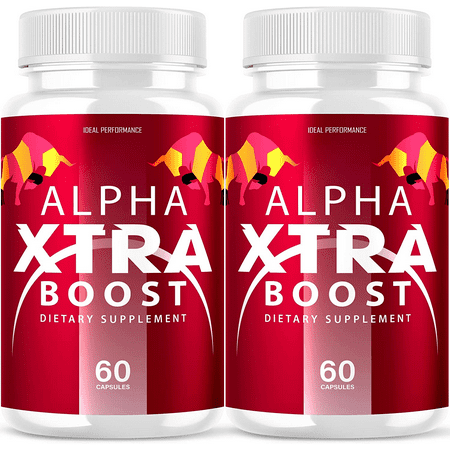 (2 Pack) Alpha Xtra Boost Alpha Extra Boost Pills (120 Capsules)