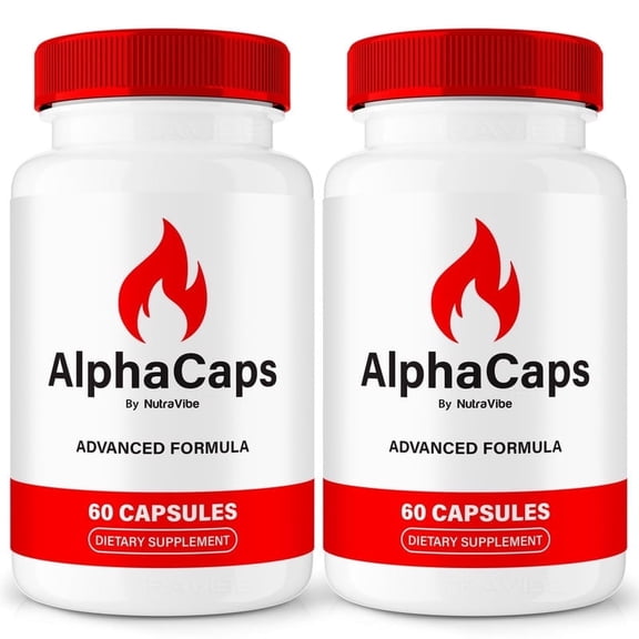 (2 Pack) AlphaCaps – Original Alpha Caps Capsules with a Natural Daily Blend for Energy & Wellness |Clean, Gentle, Easy-to-Swallow Pills (120 Capsules)