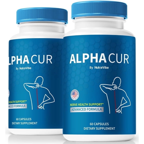 (2 Pack) AlphaCur Capsules, Official Nutritional Support For Nerve Health, All Natural Alpha Cur Vitamins For Healthy Nerves, Premium Pills, Pastillas Review (120 Capsules)