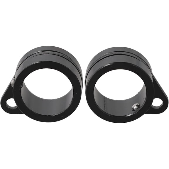 2 Pack Aluminum Alloy Flag Pole Rings With 360 Degree Anti-Wrap Swivel, Rustproof Rotating Clips For 0.5 To 0.75 Inch Poles, Black