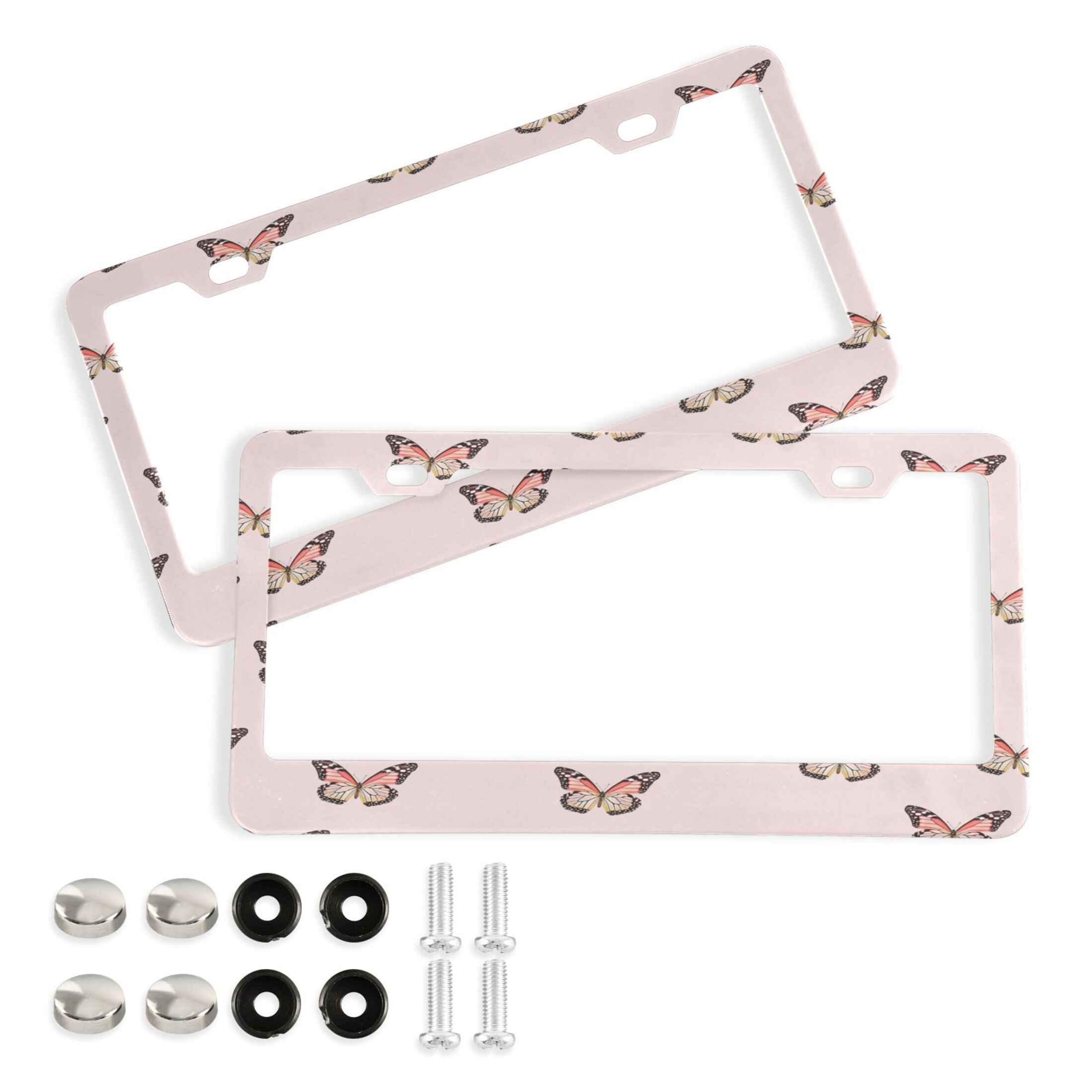 Ofloral Drink Coffee Read Books Be Happy Aluminum Alloy License Plate