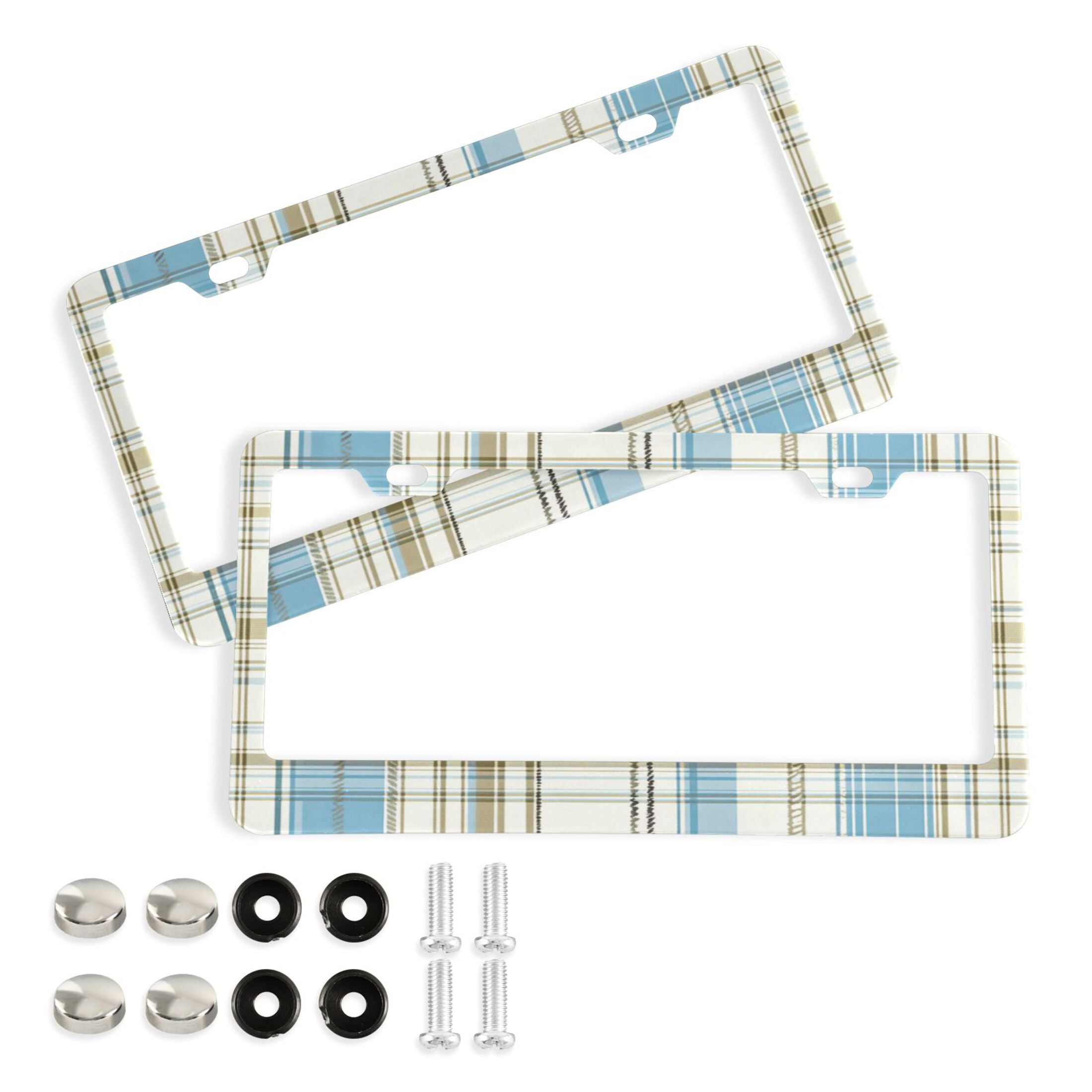 2-Pack Clear License Plate Covers & Frames With UV Protection - Universal Fit For Most US Cars, Unbreakable ABS - View #4
