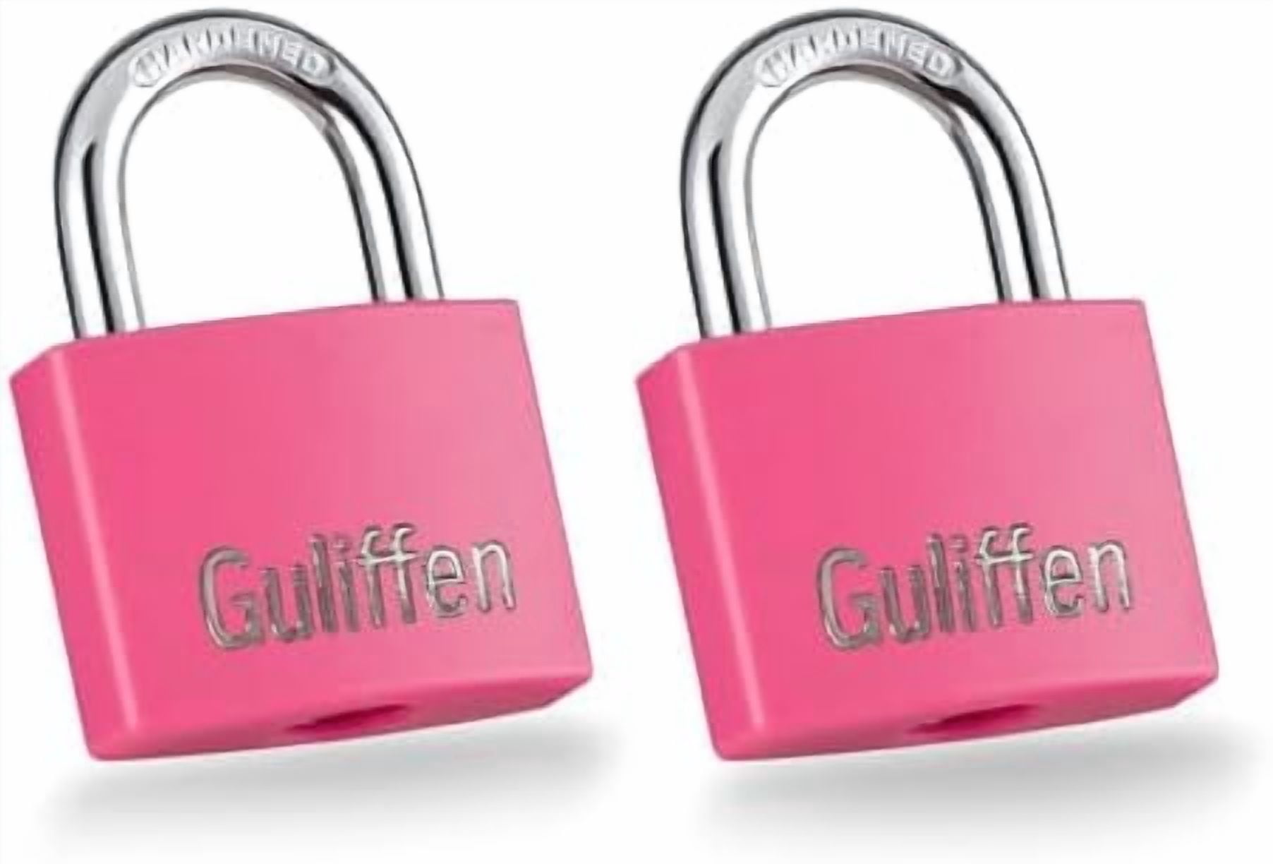 2 Pack Aluminum Locker Lock with Key, Pad Lock with 1-9/16 in. (40 mm ...