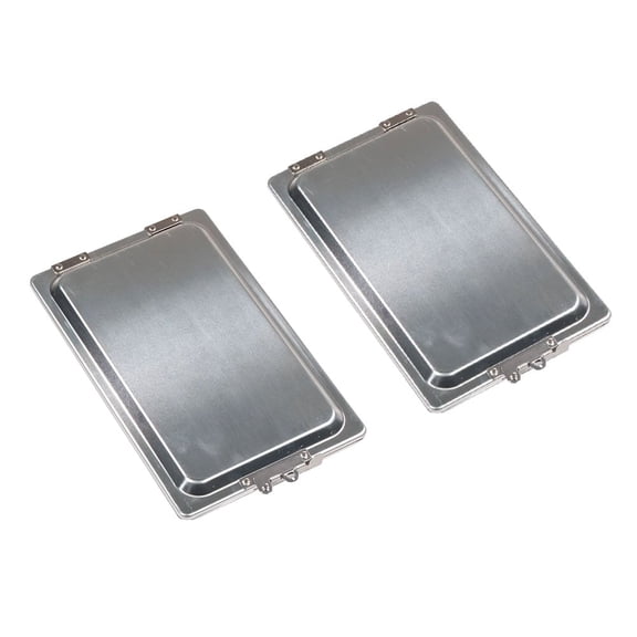 (2 Pack) Aluminum Manifest Box w/ Stainless Steel Hinge & Latch Closure - Lightweight & Waterproof Trailer Manifest Documents Holder Box