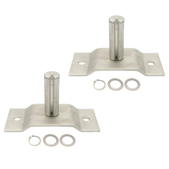 2 Pack Aluminum Pivot Pin for 4 Spring Dump Truck Tarp System - Two Bolt-on Holes, Compatibility with Most of The Systems