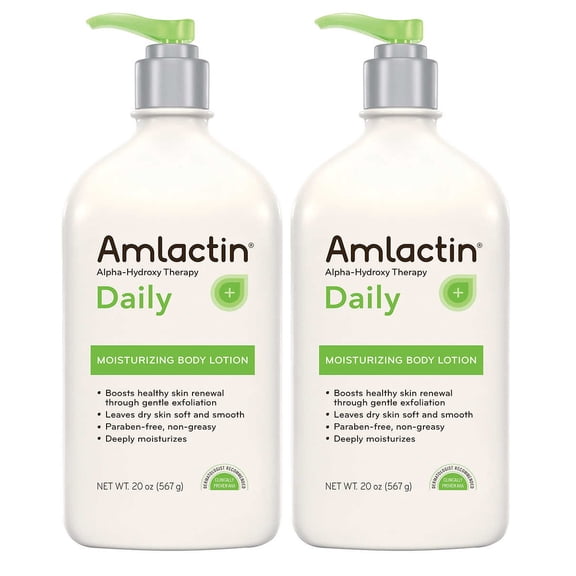 2 Pack | AmLactin Moisturizing Body Lotion, 20 Ounces