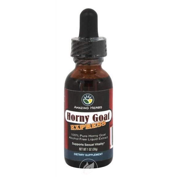 (2 Pack) Amazing Herbs Horny Goat Express Liquid Extract 1 Ounce