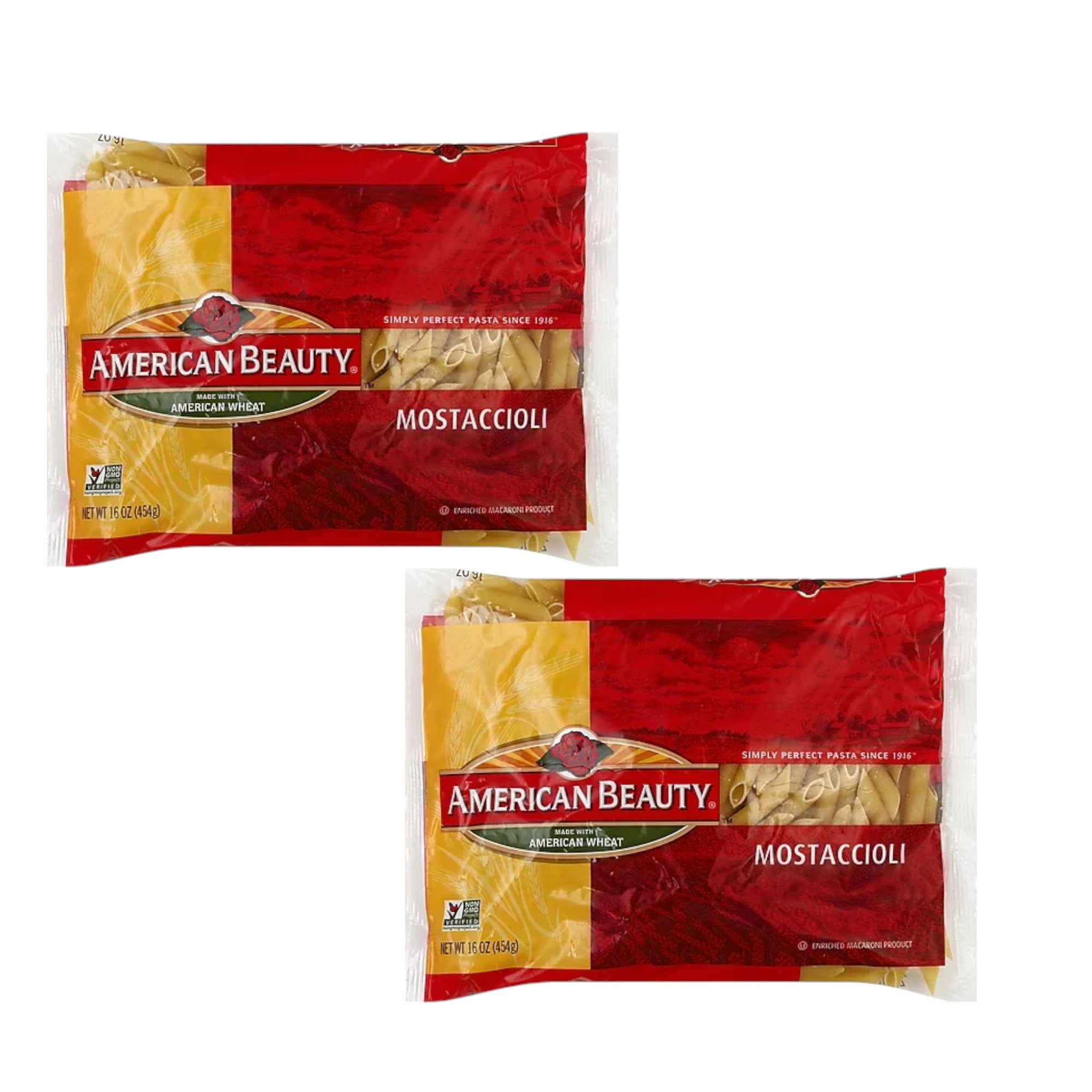 ( 2 Pack ) American Beauty Mostaccioli 16 Oz. Bag