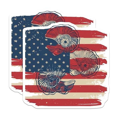 (2 Pack) American Flag Magnets Magnets - 5" On Longest Side - Made in USA - Sticks to Refrigerators & Metal Surfaces - MAG8997