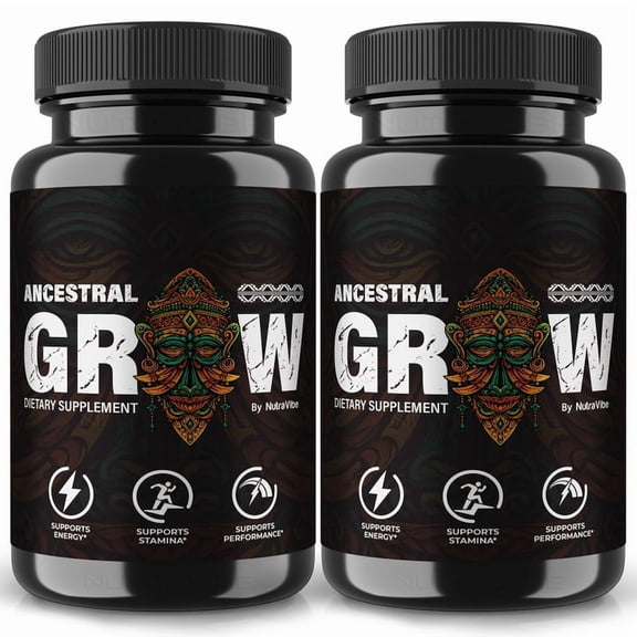 (2 Pack) Ancestral Grow  Original AncestralGrow Capsules with a Natural Daily Blend for Wellness |Clean, Gentle, Easy-to-Swallow Pills (120 Capsules)