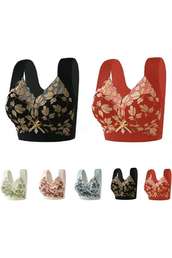 2 Pack Angelwear Bra Senobra - Versatile Comfy Lift & Flex Wireless Bra, Summer Comfort Lifting Anti-Sagging Push up Bras