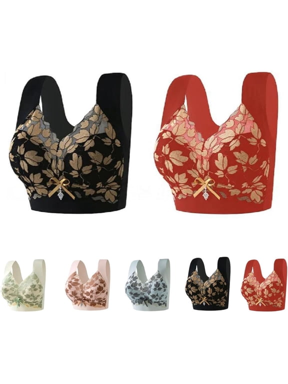 2 Pack Angelwear Bra Senobra - Versatile Comfy Lift & Flex Wireless Bra, Summer Comfort Lifting Anti-Sagging Push up Bras