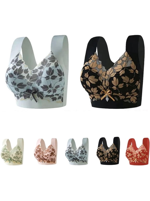 2 Pack Angelwear Bra Senobra - Versatile Comfy Lift & Flex Wireless Bra, Summer Comfort Lifting Anti-Sagging Push up Bras