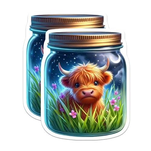 (2 Pack) Animal Art Decor Magnet - Kitchen Fridge Accessories - 5" On Longest Side - Sticks to Smooth Flat Surfaces - Made in USA - MAG9373