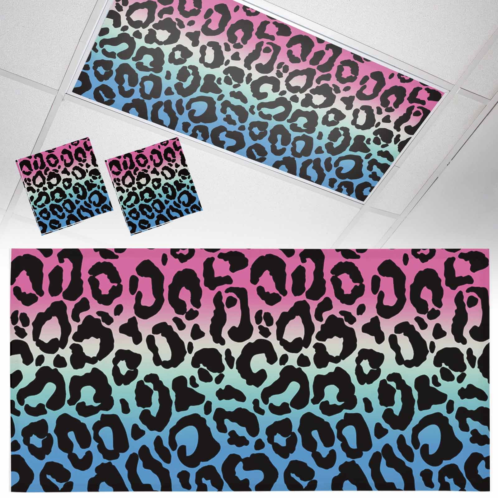 2 Pack Animal Gradient Fluorescent Light Covers for Ceiling Lights ...