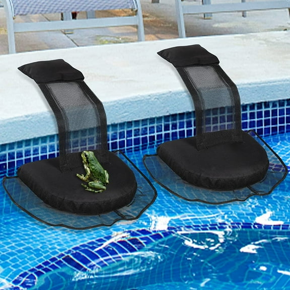 2 Pack Animal Saving Escape Ramp, Swimming Pool Floating Animal Saver Rescue Tool for Outdoor Critter Frog Chipmunk