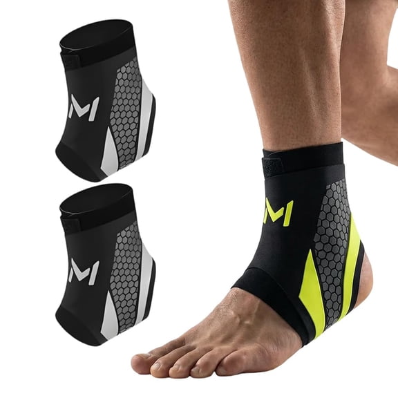 2 Pack Ankle Brace for Men & Women, 2026 Adjustable Lace Up Ankle Stabilizer with Straps, Ankle Support Compression Sleeve for Achilles Tendonitis, Plantar Fasciitis, Sprained Ankle (Gray)