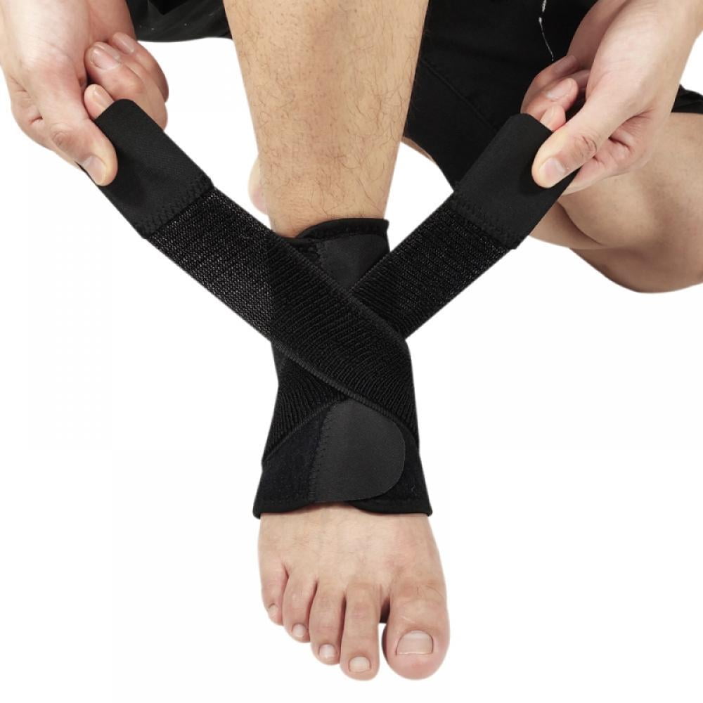 2 Pack Ankle Brace for Men \u0026 Women Adjustable Compression Ankle Support Wrap Perfect Ankle Sleeve for Plantar Fasciitis, Achilles Tendon, Minor Sprains, Sports